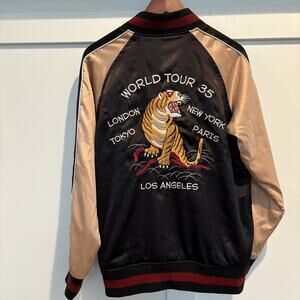 Stussy Varsity Jacket with Tiger Embroidery